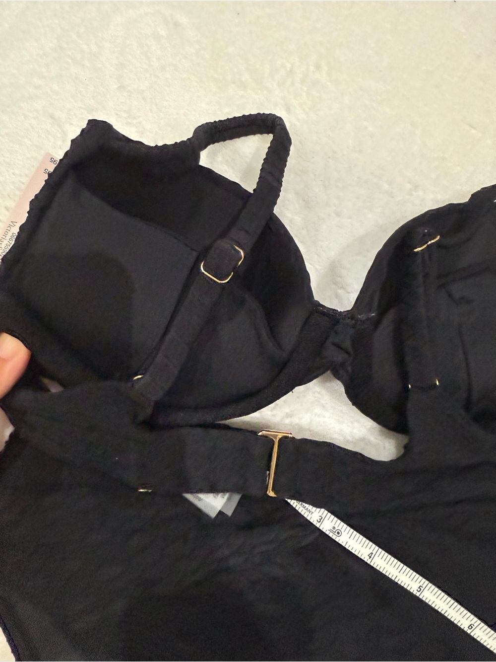 Victoria's Secret Black Textured Bikini Set32B/xs - Picture 5 of 8